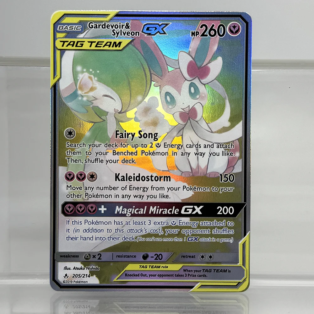 PKM Foil PROXY Cards Sun & Moon Lugia Latias & Latios Tyranitar Suicune GX PTCG Game Collection Cards Game Toys