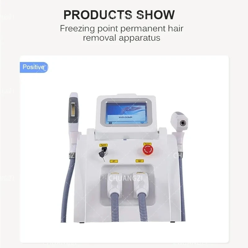 2 in 1 Portable Ipl Sr Laser/IPL OPT Hair Removal Laser Machine/ Skin Care Rejuvenation For Permanent Use