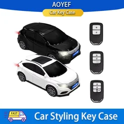 For Honda VEZEL Car Model Key Case 2 3 4 Button for Honda Vezel City Civic Jazz BRV BR-V HRV Fit Remote Car Key Case Cover Fob