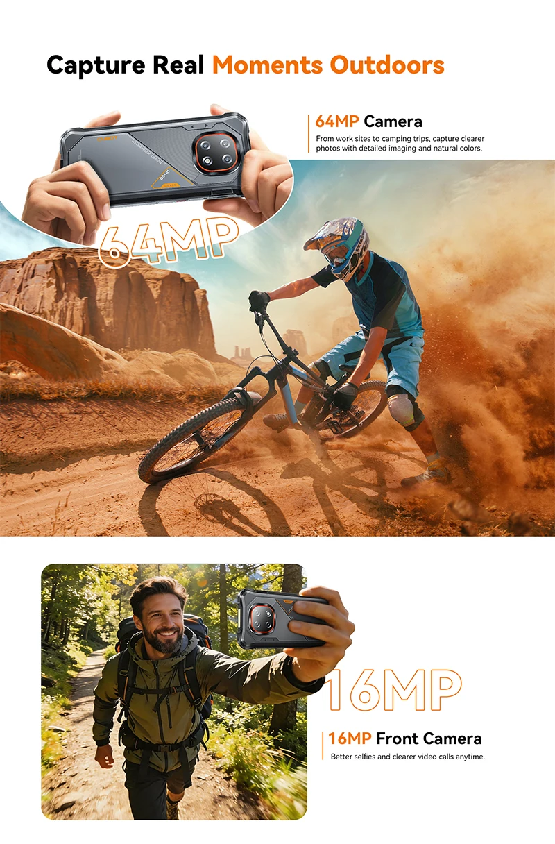 Rugged Smartphone Android 16 Cubot KingKong ES 5, Up to 24GB RAM(12+12GB), 256GB ROM, 6.88" 120Hz Screen, 7000mAh Mega Battery