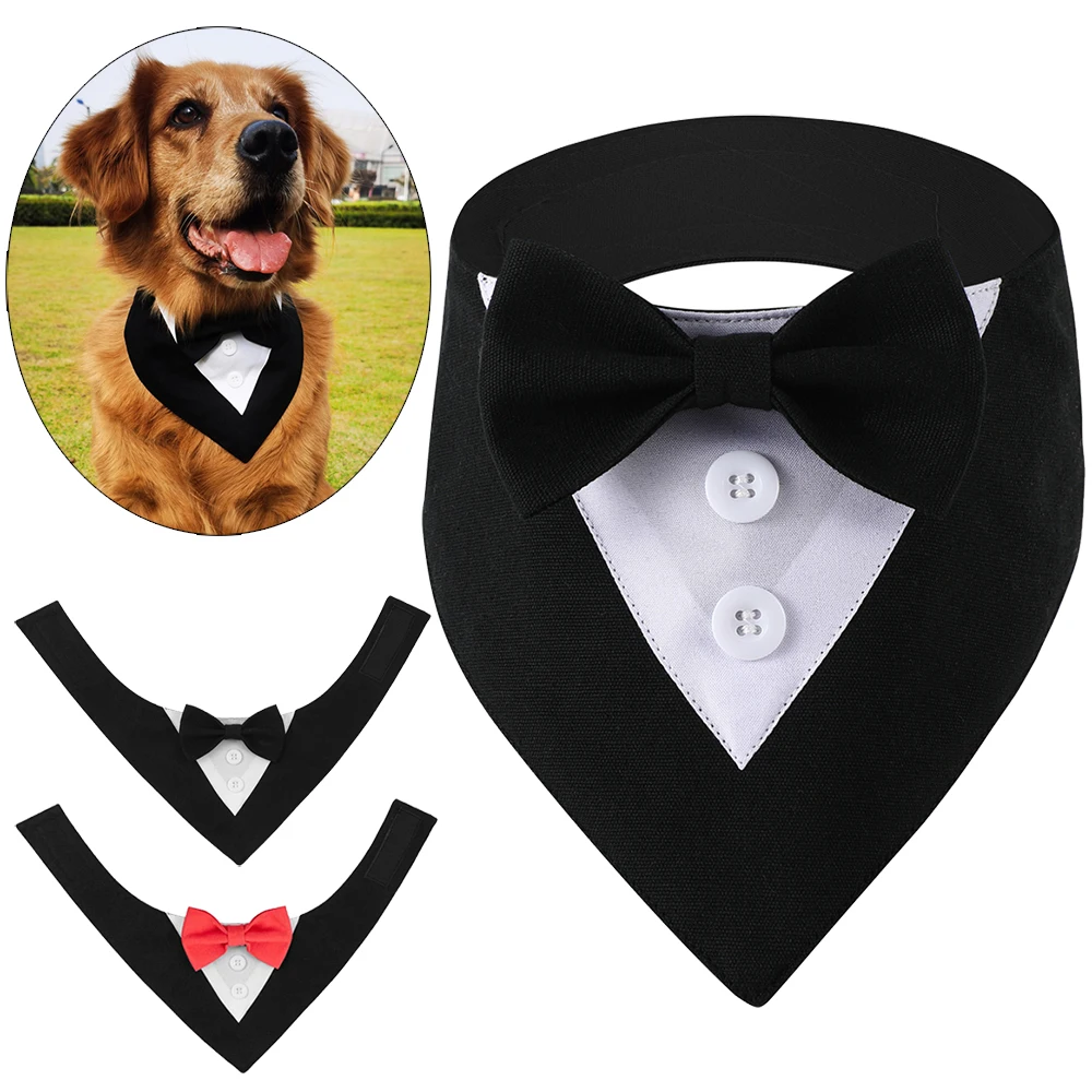 

Gentleman Dog Bandana Handsome Bow Tie Pet Accessories For Small Medium Large Dogs Golden Retriever Corgi Corbatin Para Perro