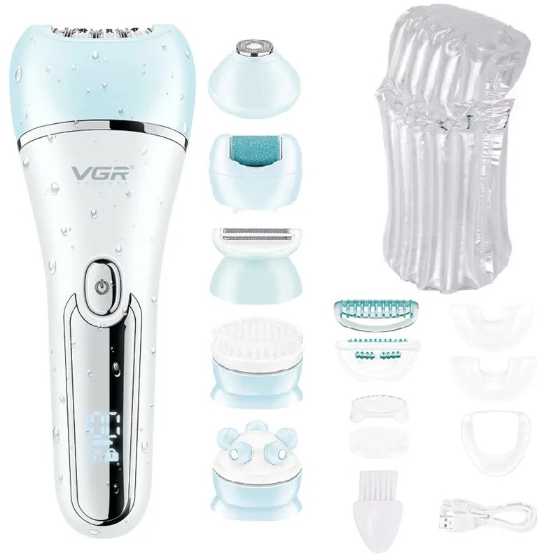  Original VGR  Electric Women Epilator Female Shaver Leg Body Hair Removal Lip Chin Depilatory Lady Bikini Trimmer Facial Hair Re 