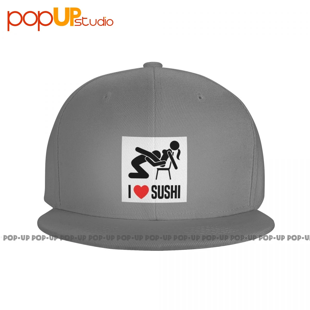 I Love (Heart) Sushi Offensive Sexual Snapback Cap Baseball Caps