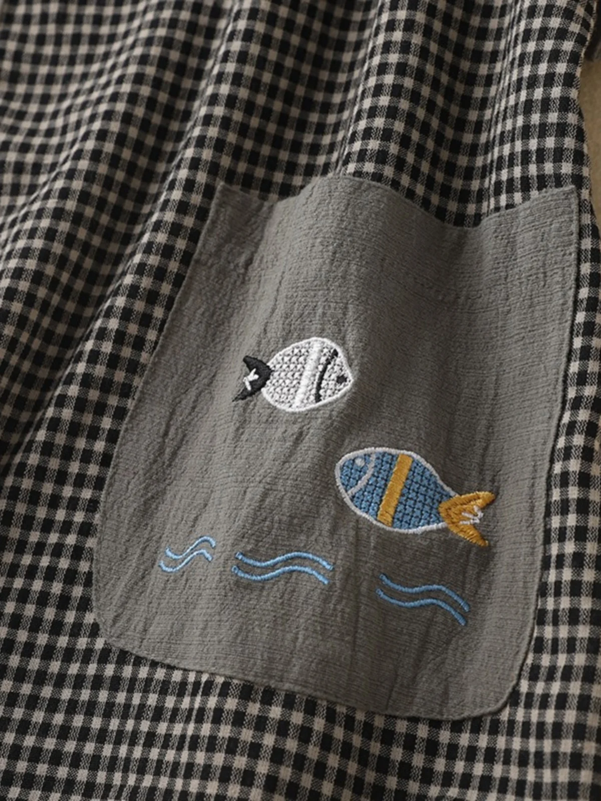 الرجعية التباين اللون المرقعة القطن الكتان ort Sve تي شيرت حجم كبير جولة Ne الكرتون التطريز المرأة الأعلى