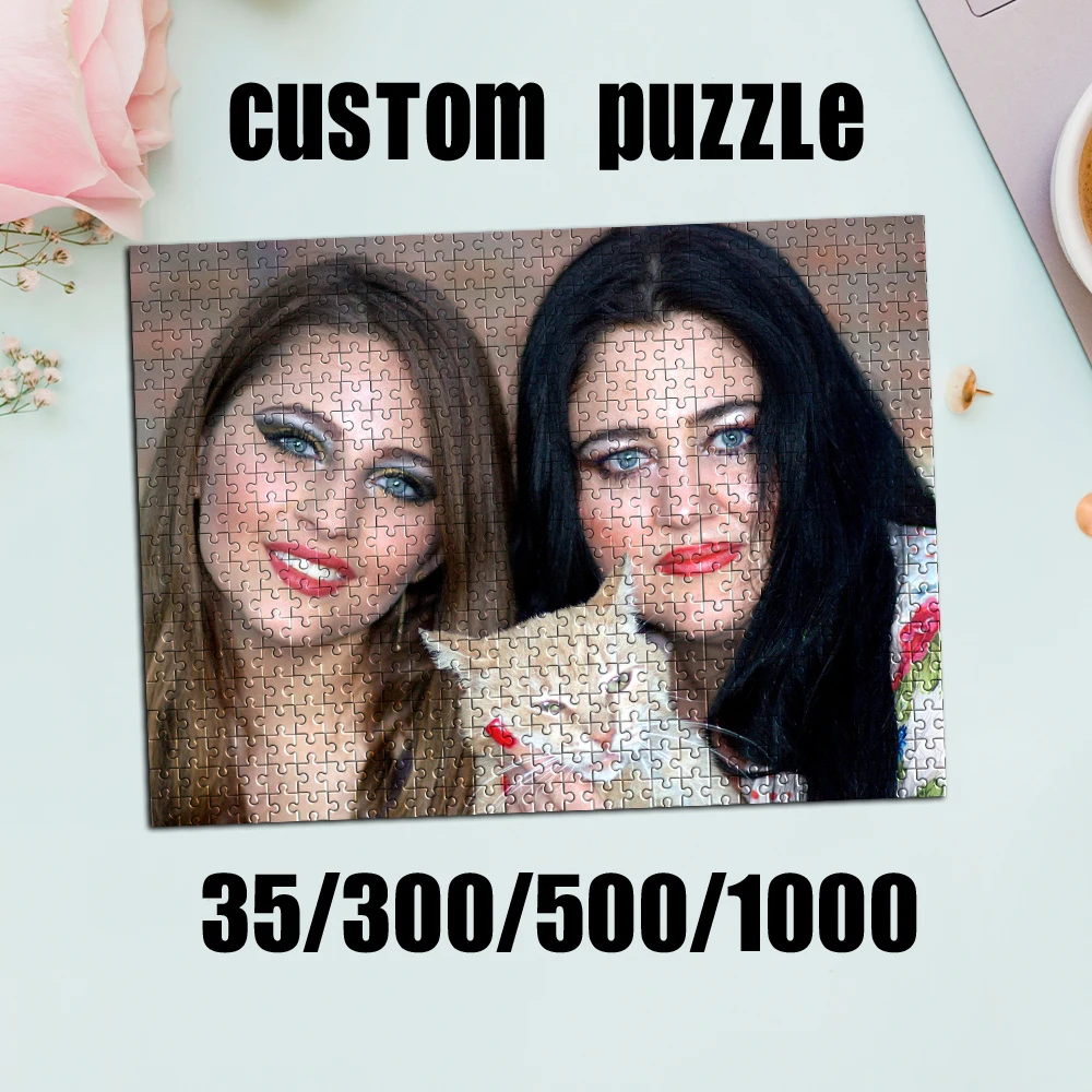 35/300/500pcs  sister Custom Photo Custom DIY Personalised Photo Portrait Puzzles Customizable Photo For Baby Toy Kids Gif