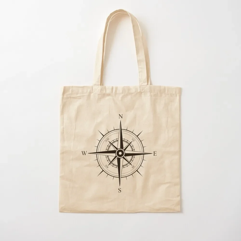 

Wind Rose Compass Spiral Tote Bag personalized tote custom Canvas shoulder