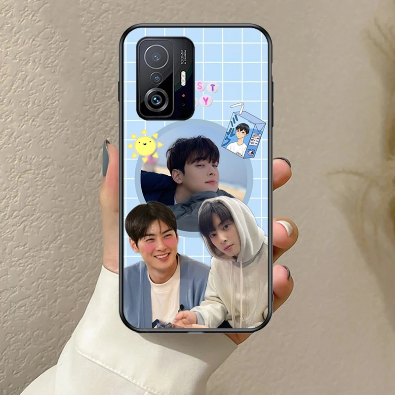 Cha EunWoo Eun Woo Funda For POCO F5 F3 M5s C40 F4 GT X3 X4 X5 Pro Case For Xiaomi 12 13 Lite 11T 12T Pro 12X