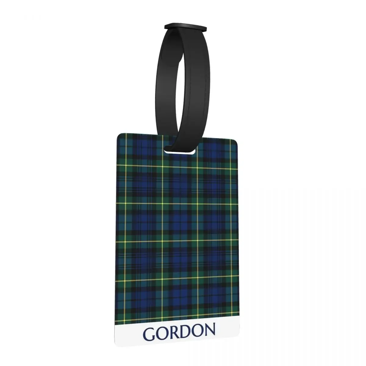 

Clan Gordon Tartan Luggage Tags Suitcase Accessories Travel Fashion Baggage Boarding Tag Label Holder ID Name Address