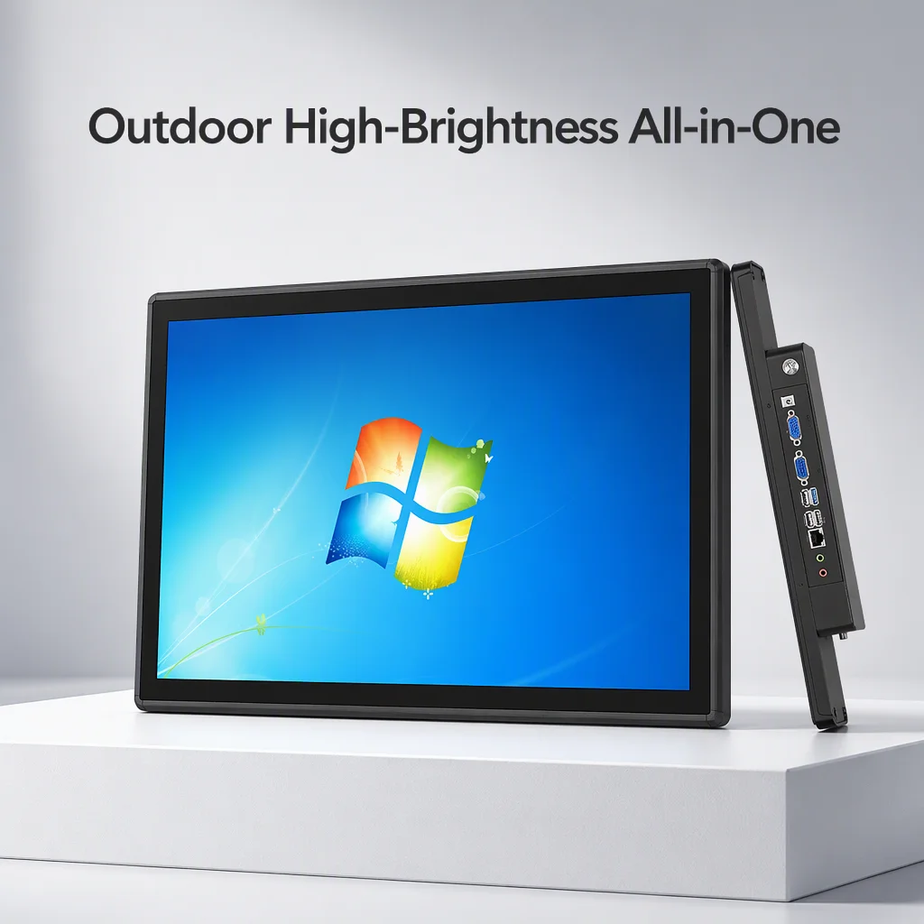 Zhichun Industrial Computer Monitor Panel Touchscreen Marine Lcd Monitor Outdoor Readable 1000 Nits Embedded Panel Pc