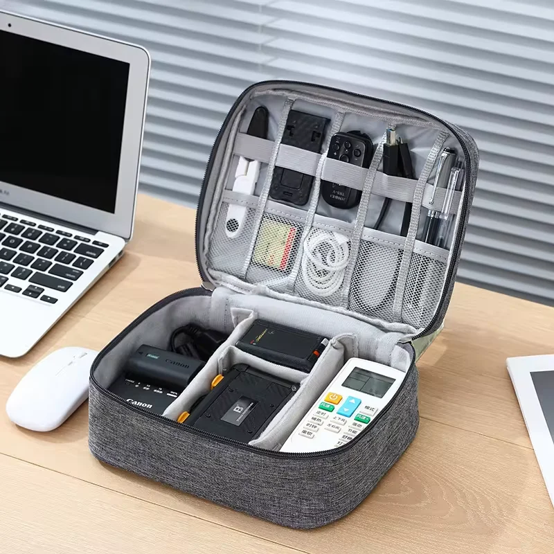 Adjustable Home Travel Waterproof Digital Bag Electronic Accessories Charger Data Cable USB Bag Digital Portable Storage Bag