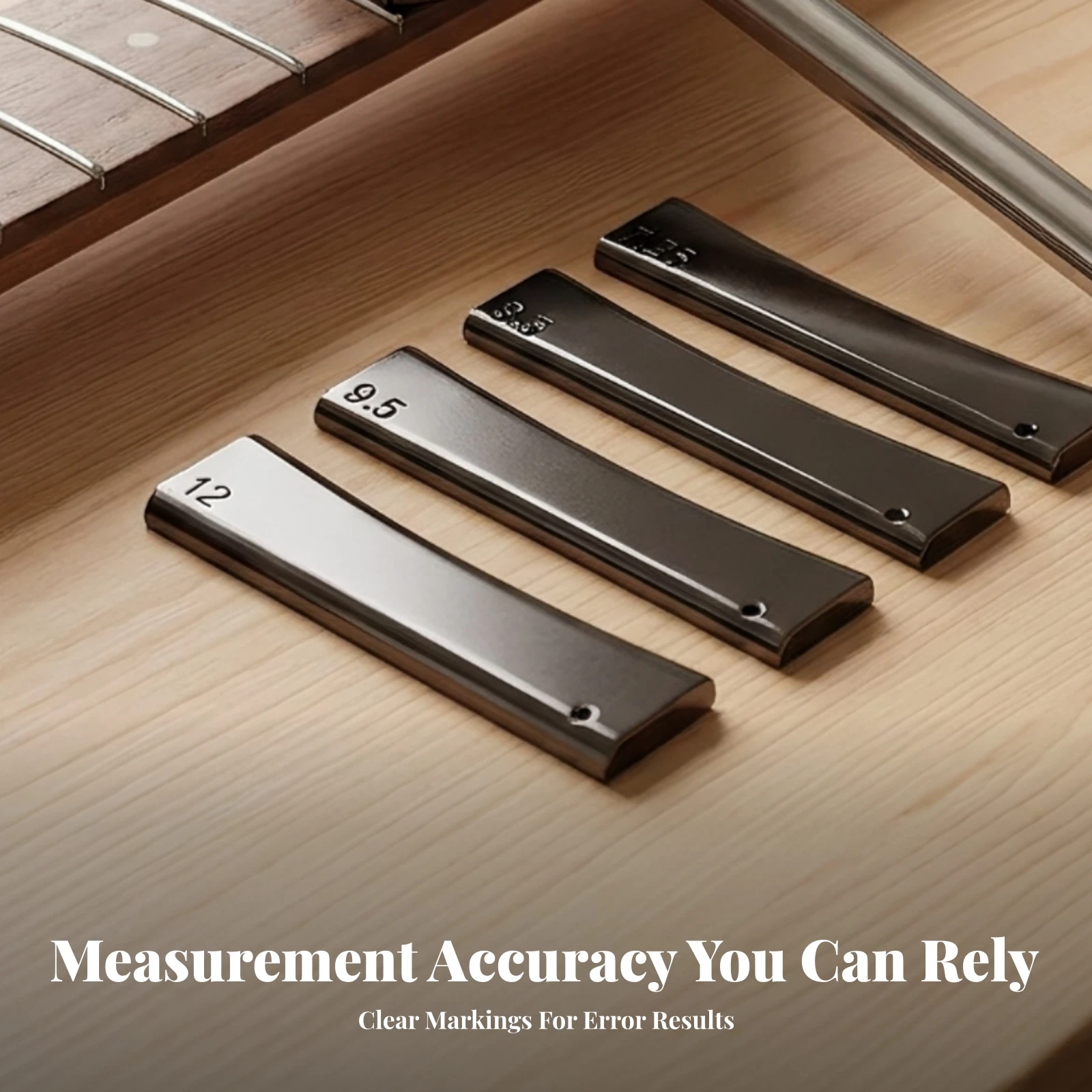4 Pieces Fret Press Caul with Inserts All-Metal Guitar Fret Press Caul Brass Portable for Luthiers, Instrument Repair, Workshop
