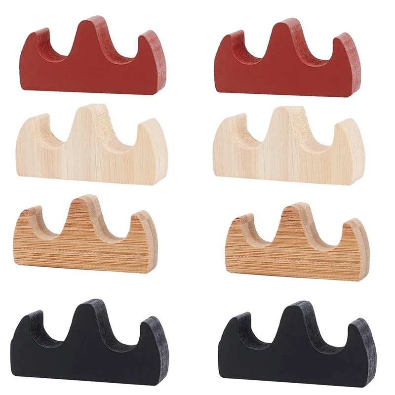 

Painting Brush Stand Writing Brush Rack 4 Color Calligraphy Brush Holder Fire Shaped Wooden