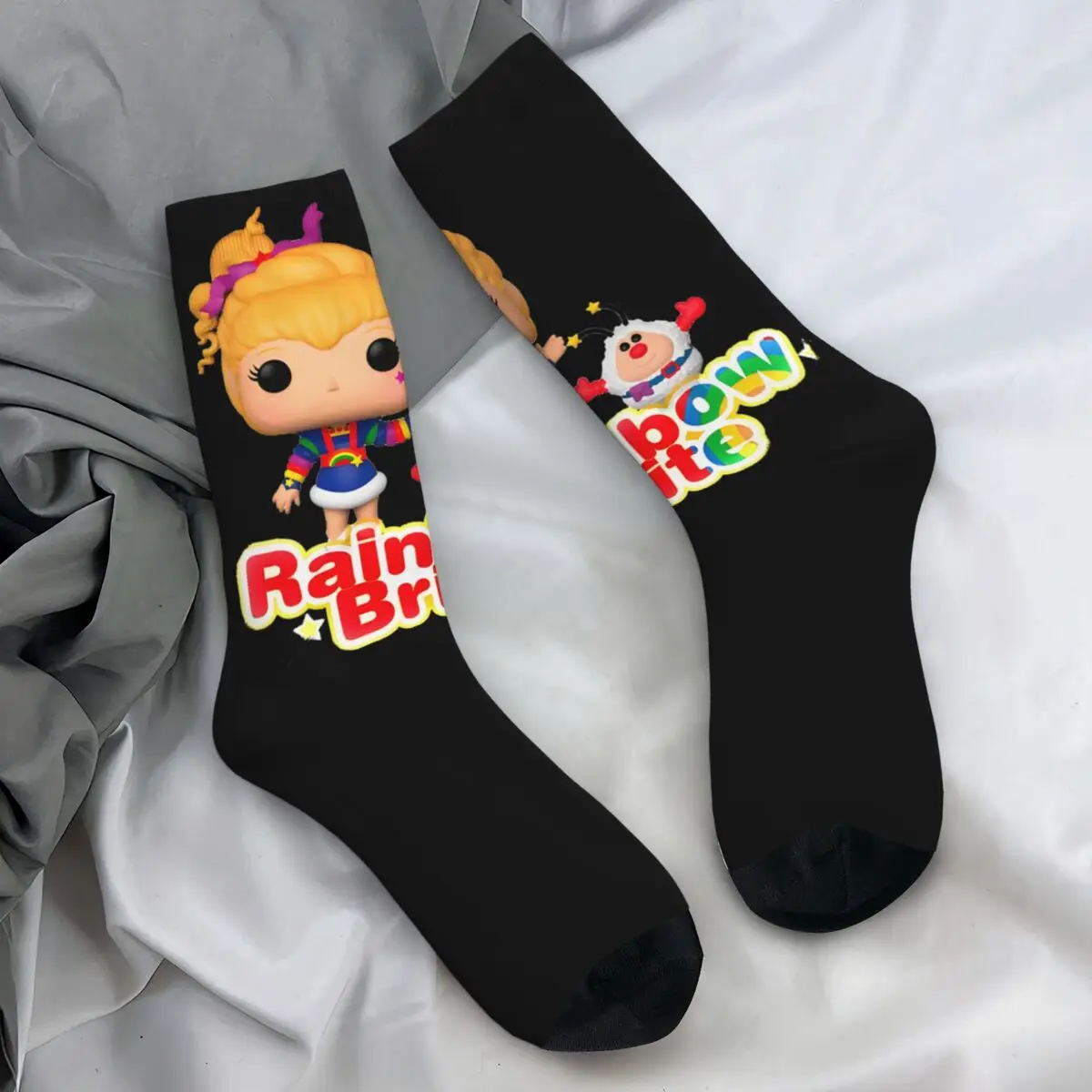 Rainbow Brite Socks Gothic Stockings Winter Non-Slip Unisex Men Socks Quality Custom Running Sports Socks