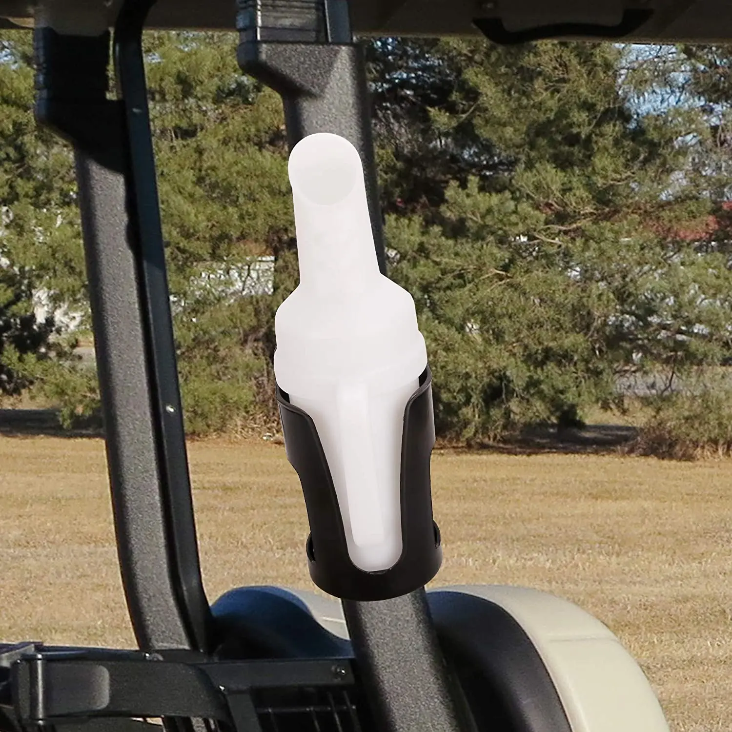 A73Q-For Golf Cart Sand Bottle For EZGO Club Car Divot Filler Sand Bottle Kit With Rattle Proof Holder For Golf Carts