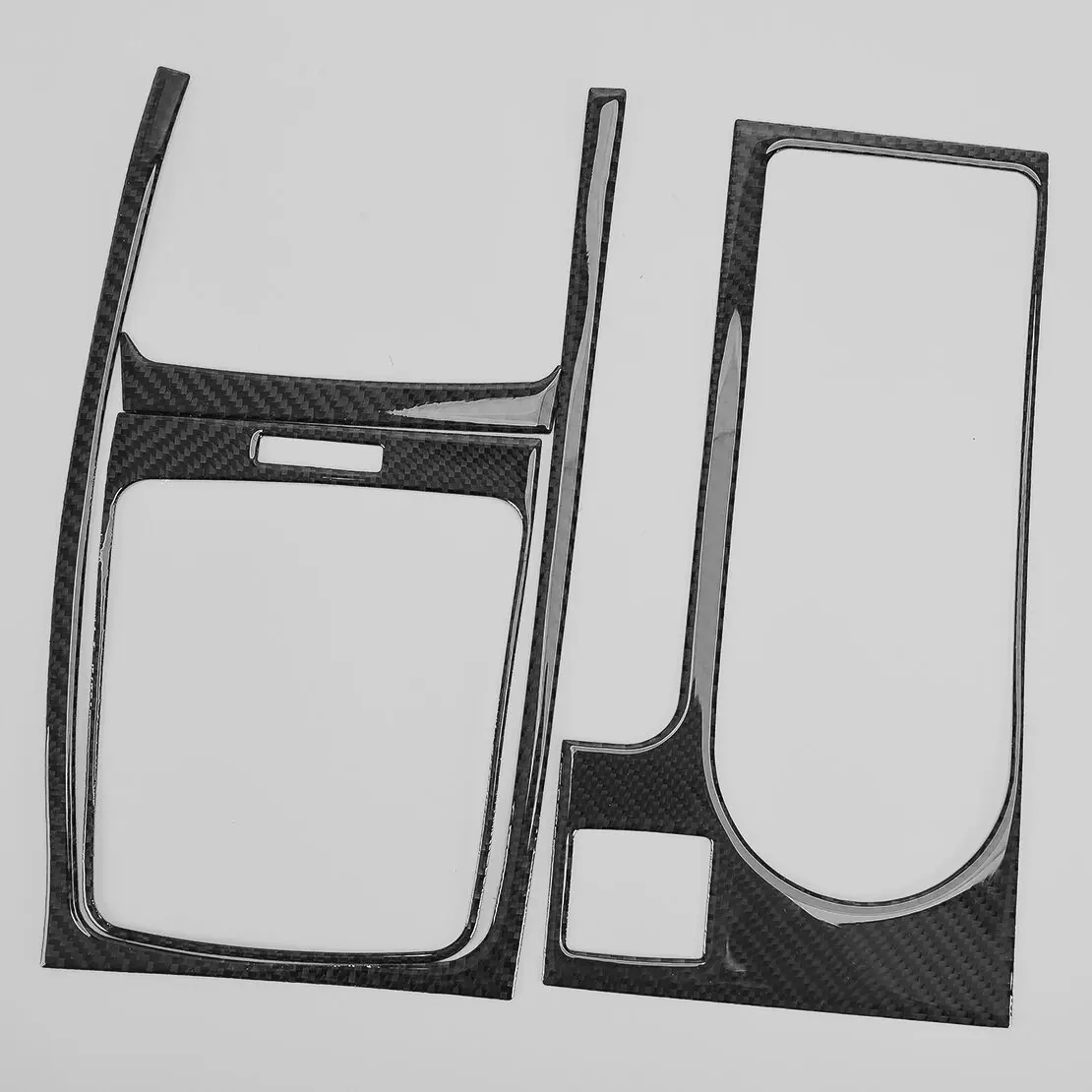 

Car Center Console Gear Shift Water Cup Panel Cover Trim Sticker Fit for Subaru WRX Saloon 2015-2021 LHD Black Carbon Fiber