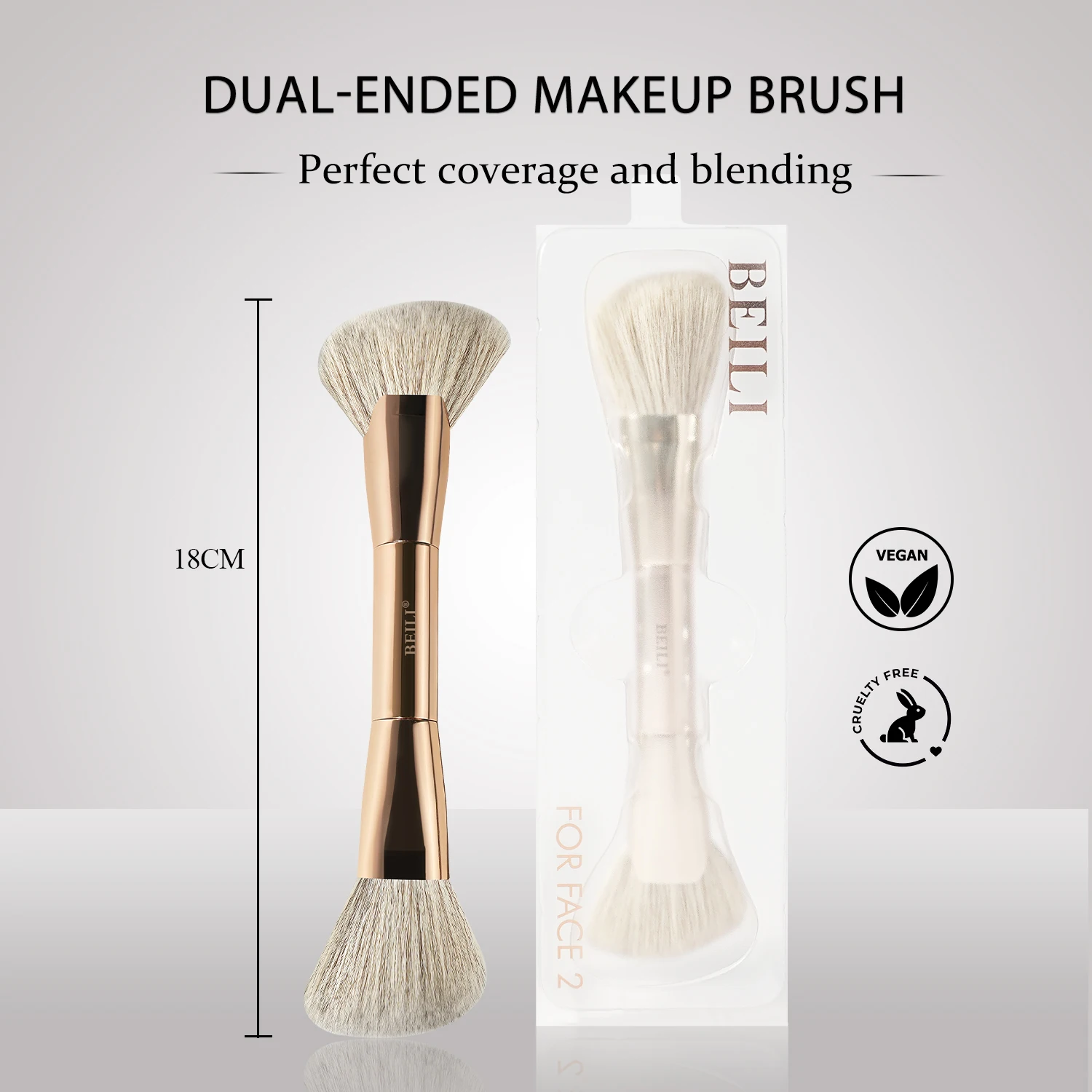 BEILI Major Sculpture Dual-ended Sculpting Brush for Makeup
