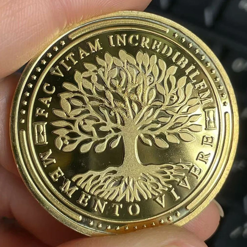 Tree of Life commemorative coin skull collection coin