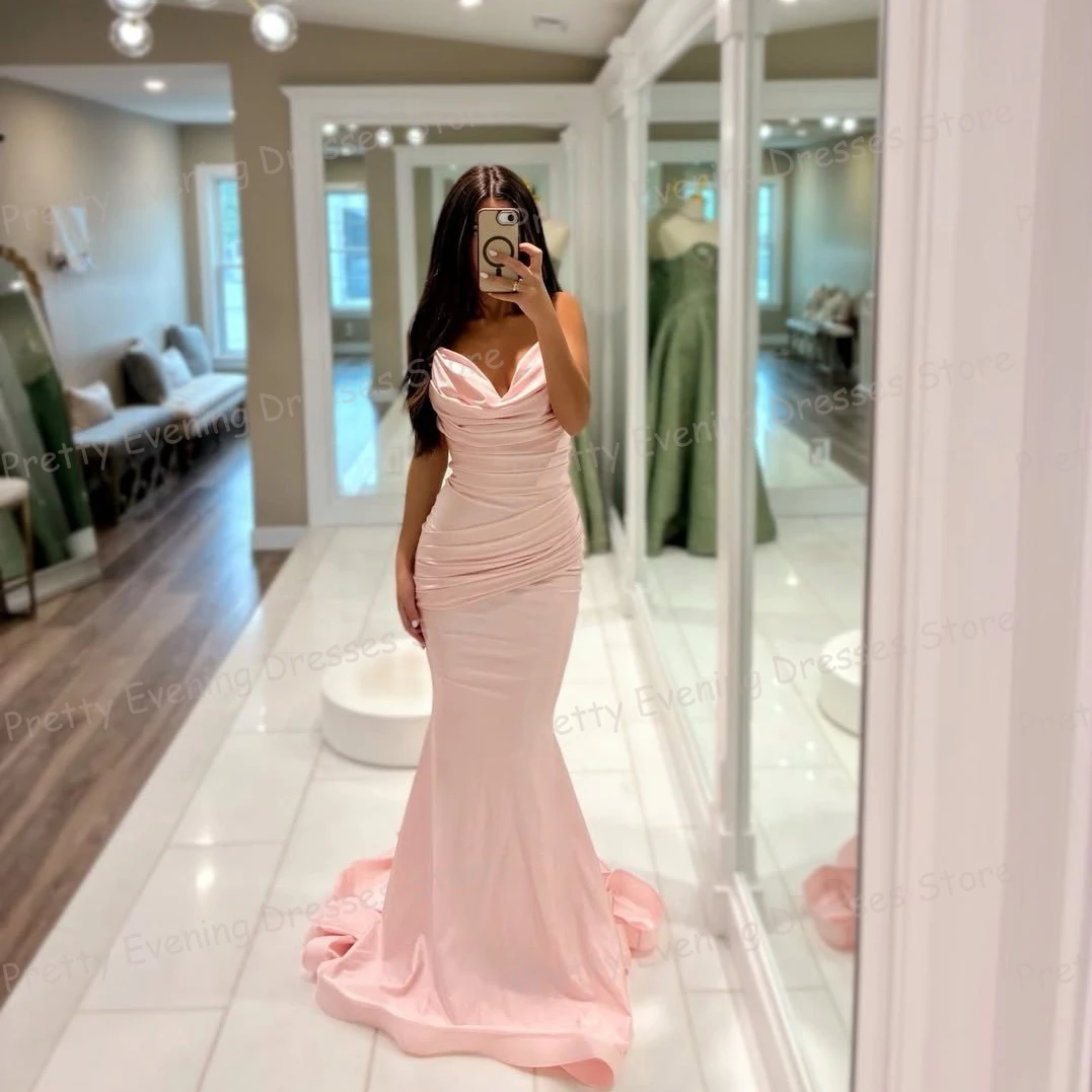 

Простые вечерние платья женские с оборками в форме сердца без рукавов 2026 Русалка вечерние платья для выпускного вечера модные платья по индивидуальному заказу Vestidos De Novia