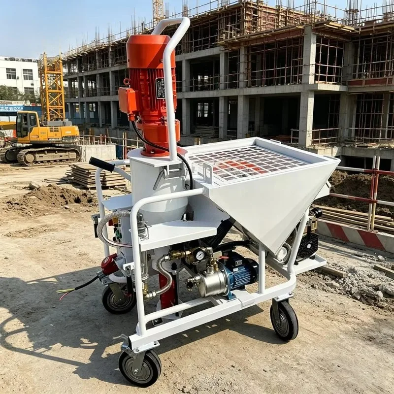 Plaster Spraying Machine Gypsum Cement Sprayer min Flow 50Bar for Thermal Insulation Mortar Polymer Mortar Wall Plaster Custom
