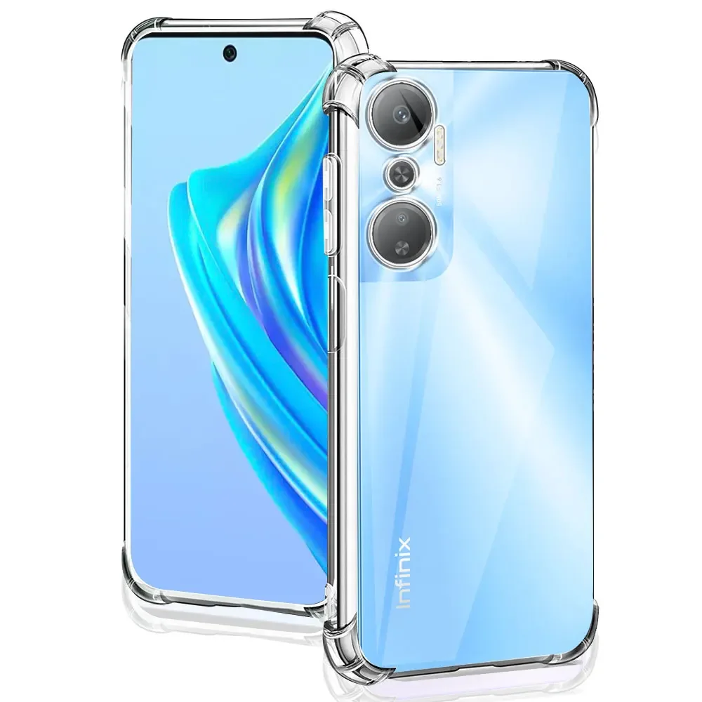 Para Infinix Hot 20 5G funda de silicona suave transparente a prueba de golpes funda de teléfono para Infinix Hot 20i 20S o Infinix Hot 20 Play Fundas