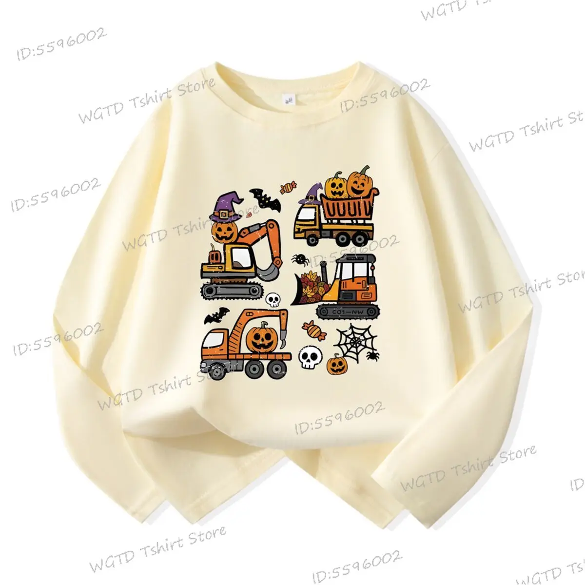 

Жуткий сезон, милая конструкция, винтажная одежда, забавная футболка для мальчиков на Хэллоуин, топы, жуткий осенний топ с длинными рукавами