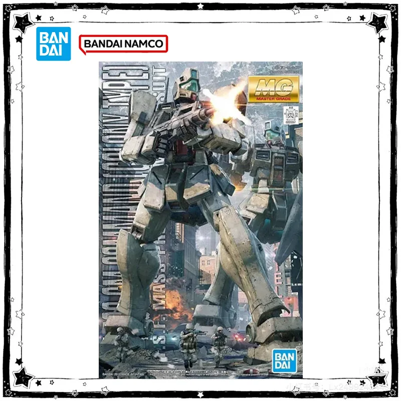 

Original Genuine Bandai Gundam MG 1/100 RGM-79G GM Command Colony Type Model Kit Anime Action Figure Collection Model Toys Gifts