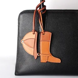 Famous Heart PU Faux Leather Shoe Boot Horseshoe Keychain Pendant For Women Ladies  Bag Charm Accessories Ornament Gifts