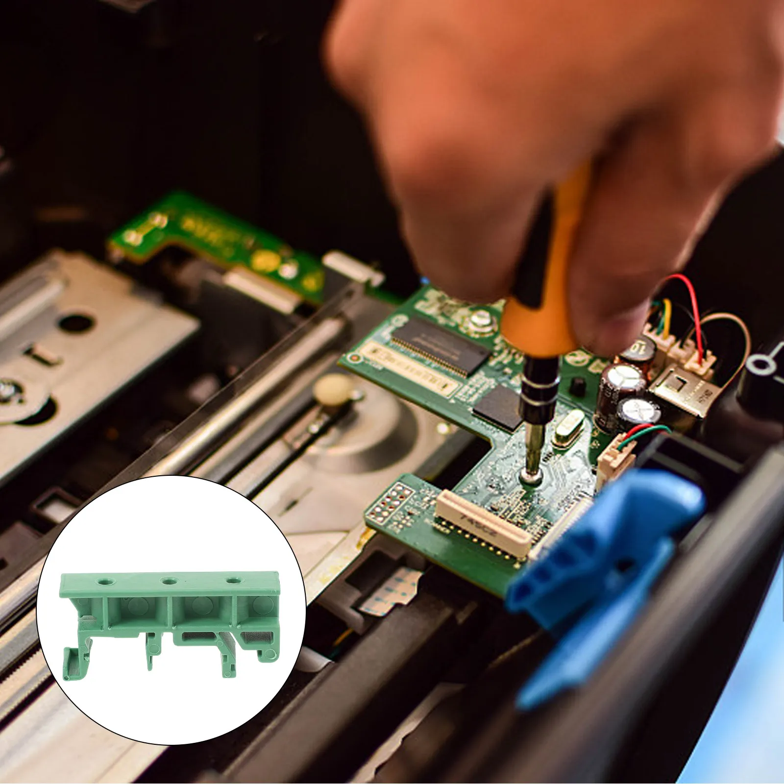 10セットユニバーサルdinレール取り付けアダプター、pcbボード用電気エンクロージャー、簡単に取り外し可能、頑丈なスチール製dinレールキャリアクリップ