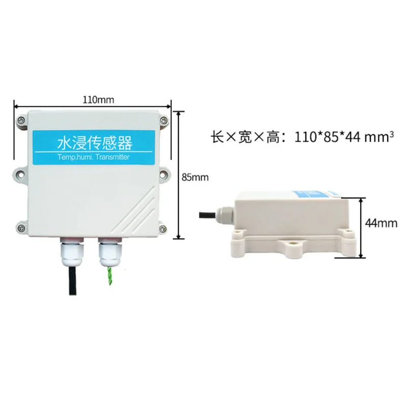 2PCS 누수/누수 감지기 RS485 4G Lora 침수 경보 송신기 센서