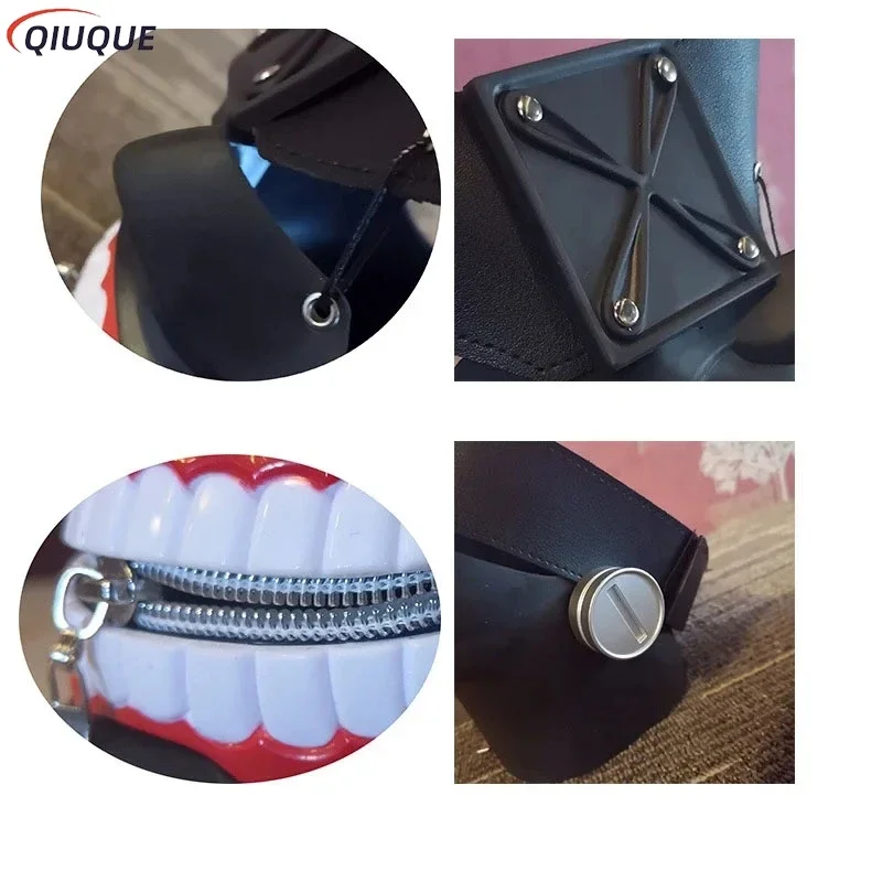 Máscara Kaneki Ken, accesorios de Cosplay para hombres y mujeres, máscaras 3D para fiesta de Halloween, accesorios de Anime