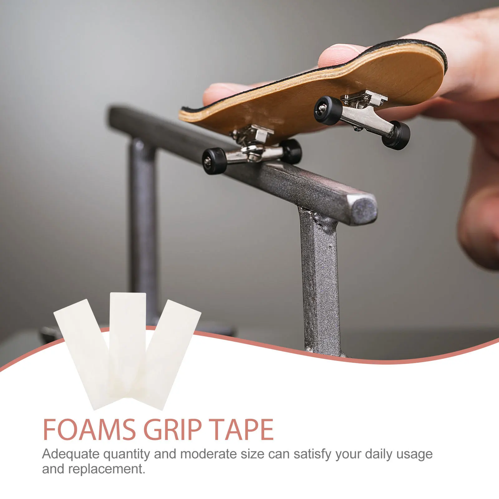 Bande adhésive antidérapante pour poignée de touche, 3 pièces, autocollants en mousse pour Mini Skateboard, tampon de commande auto-adhésif, accessoire de planche à doigts