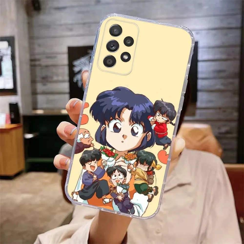 Manga Ranma 12 Phone Case For Samsung Galaxy A71,70,52,51,40,31,A50,30S,21S,Note20ultra Transparent Cover