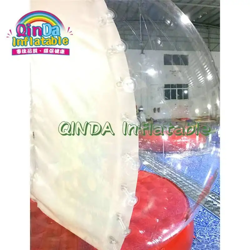 Promotie Kerst opblaasbare sneeuwbol te koop, gigantische PVC Bubble Room voor kerst opblaasbare Phtot Booth Ball