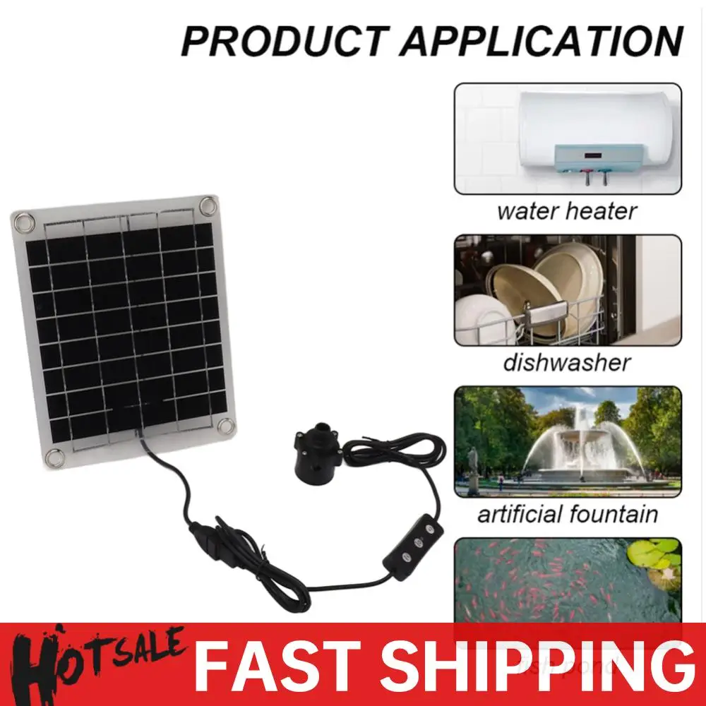 

12V 10W Solar Water Pump Garden Decoration Mini Water Sprinkler Sprayer with Adjustment Switch Fountain Panel Pump Kits for Pond