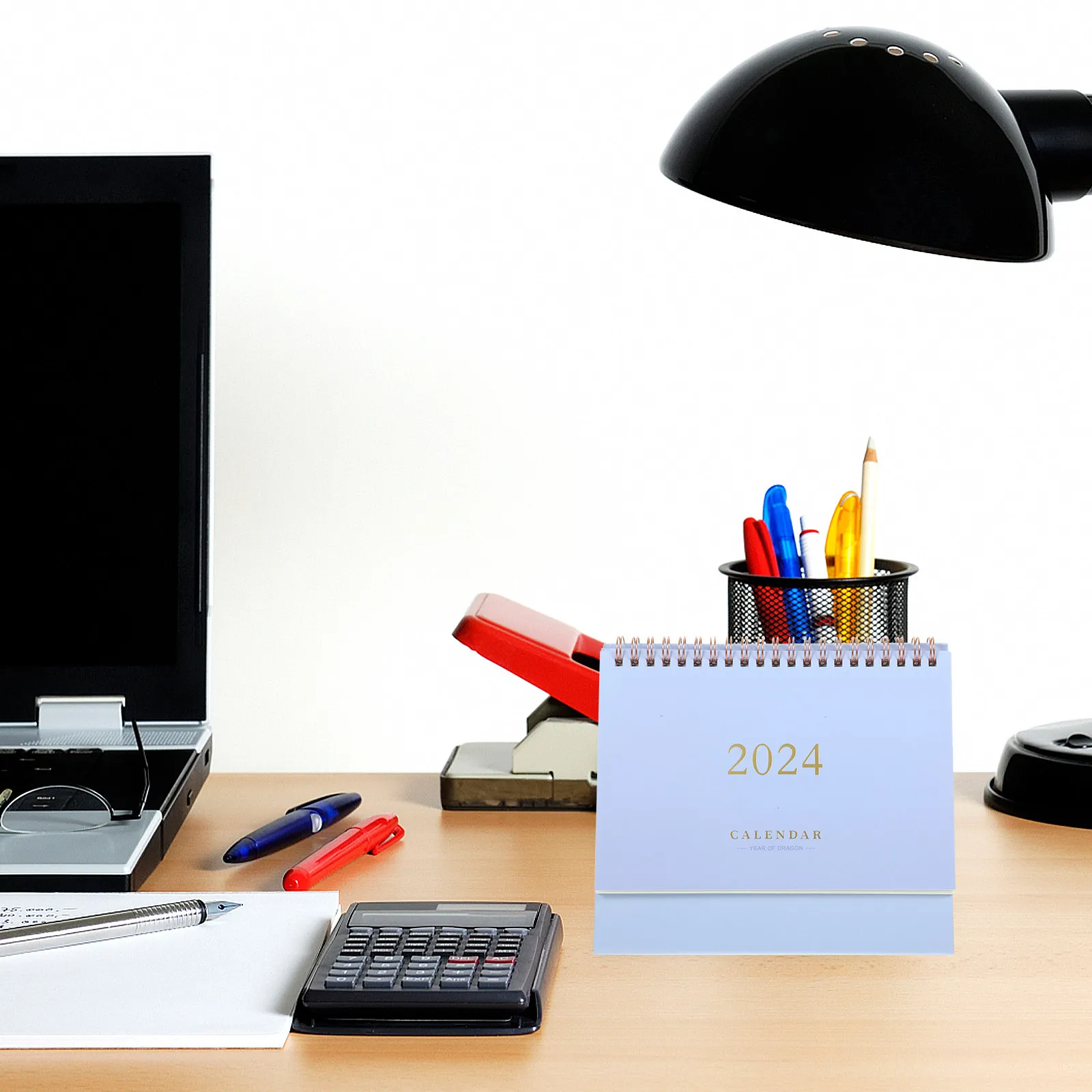 

2024 Desk Calendar Noting Month Small to View 2023- Standing Desktop Easel Aesthetic