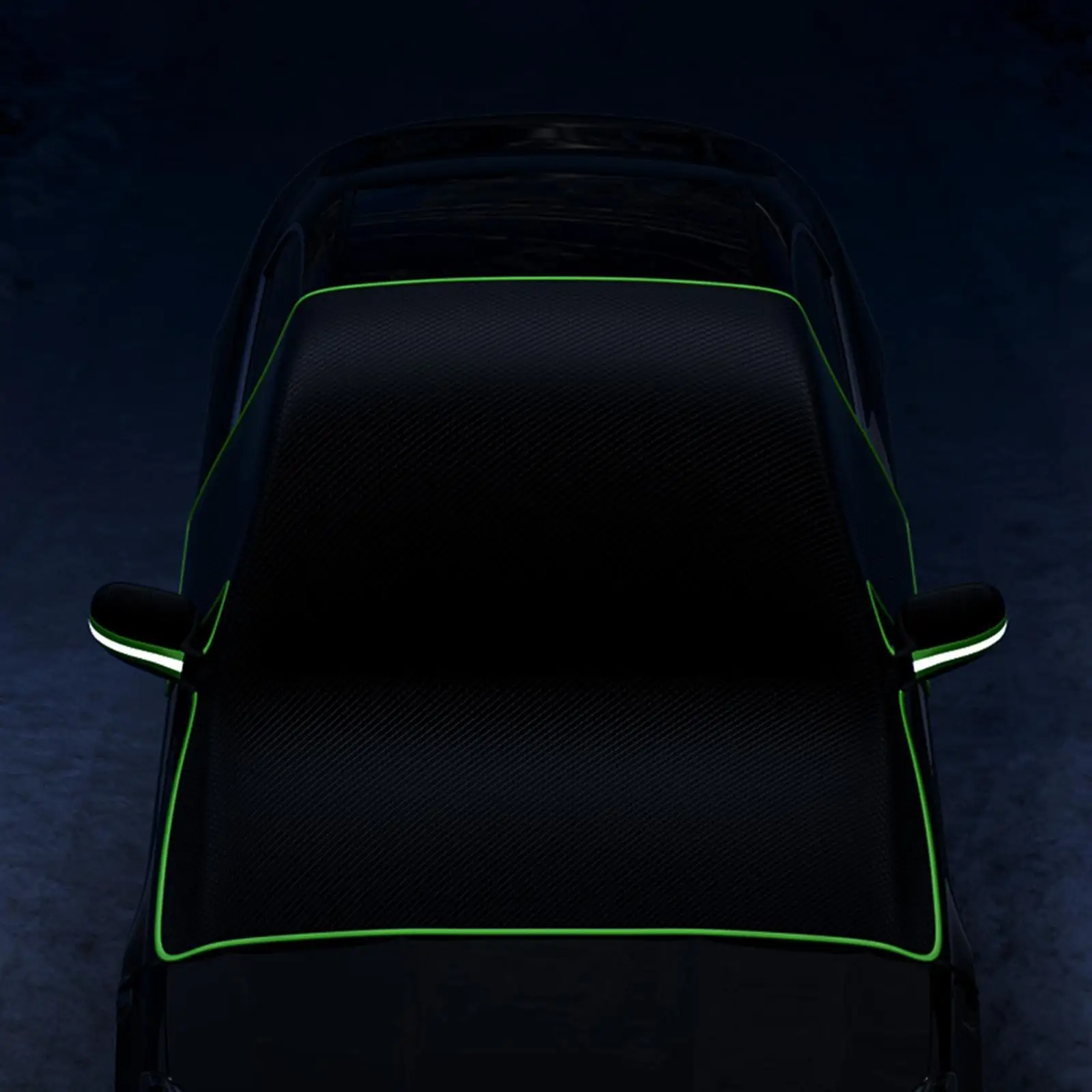 All Weather Car Windshield Cover Multifunctional Snow Protector with Reflective Strips for Winter Sun Dust Protection