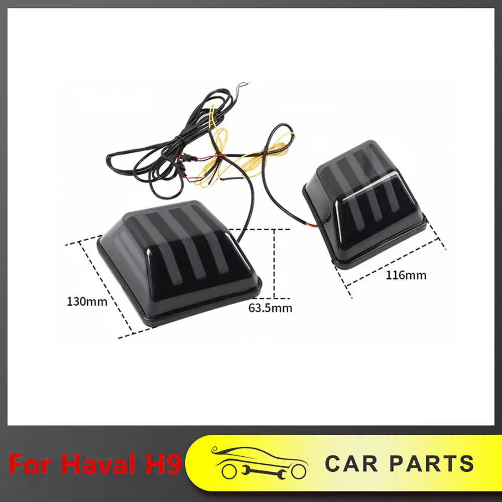 

Cover Lights Daytime Running Lights Flowing Turn Signals Exterior Decorative Parts Suitable For Haval H9 2MKII 2024 2025