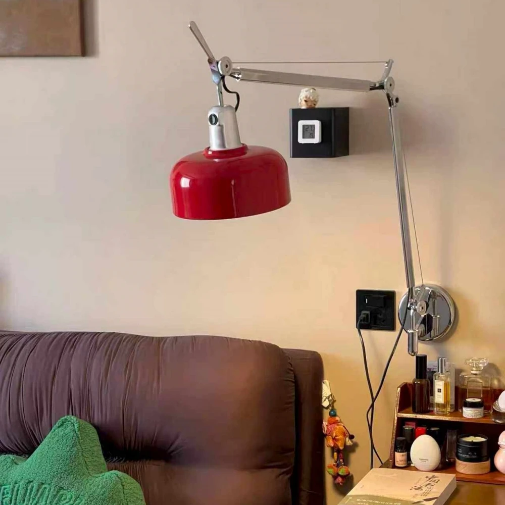 Memphis Wall Lamp Creative Colorful Wall Sconce Designer Bedroom Bedside Lighting For Study Room Office Long Arm Reading Light