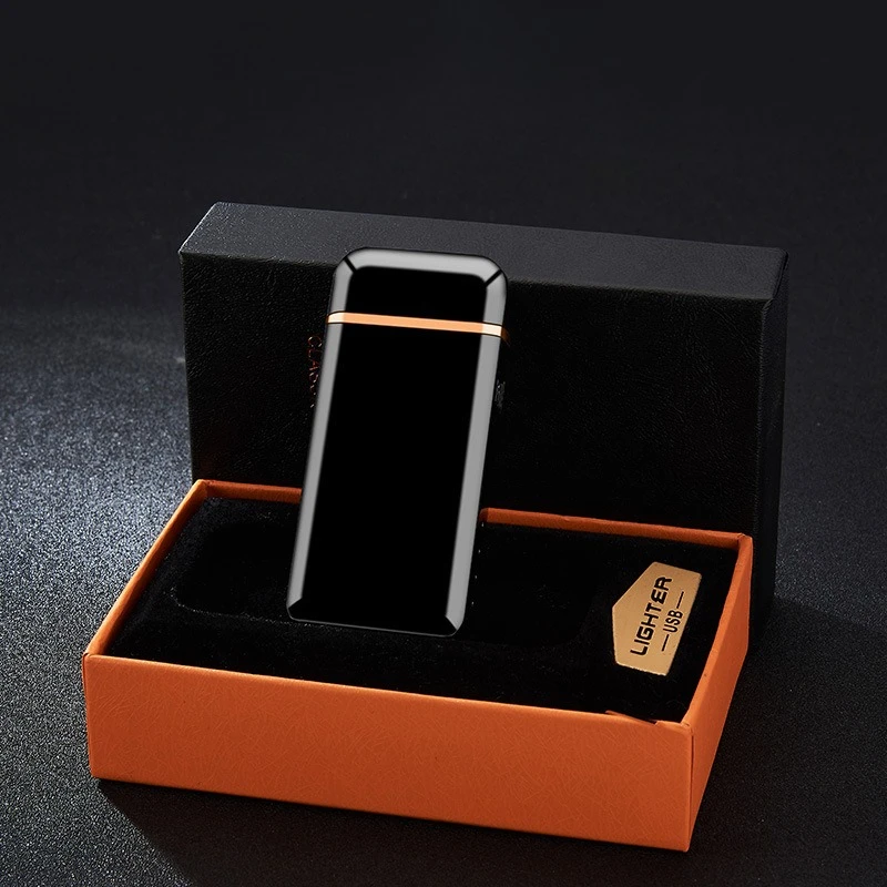 Double Arc Electric Lighter Touch Sensitive Ignition and USB Charging Smoking Accessories Flameless Pulse Cigarette Lighters