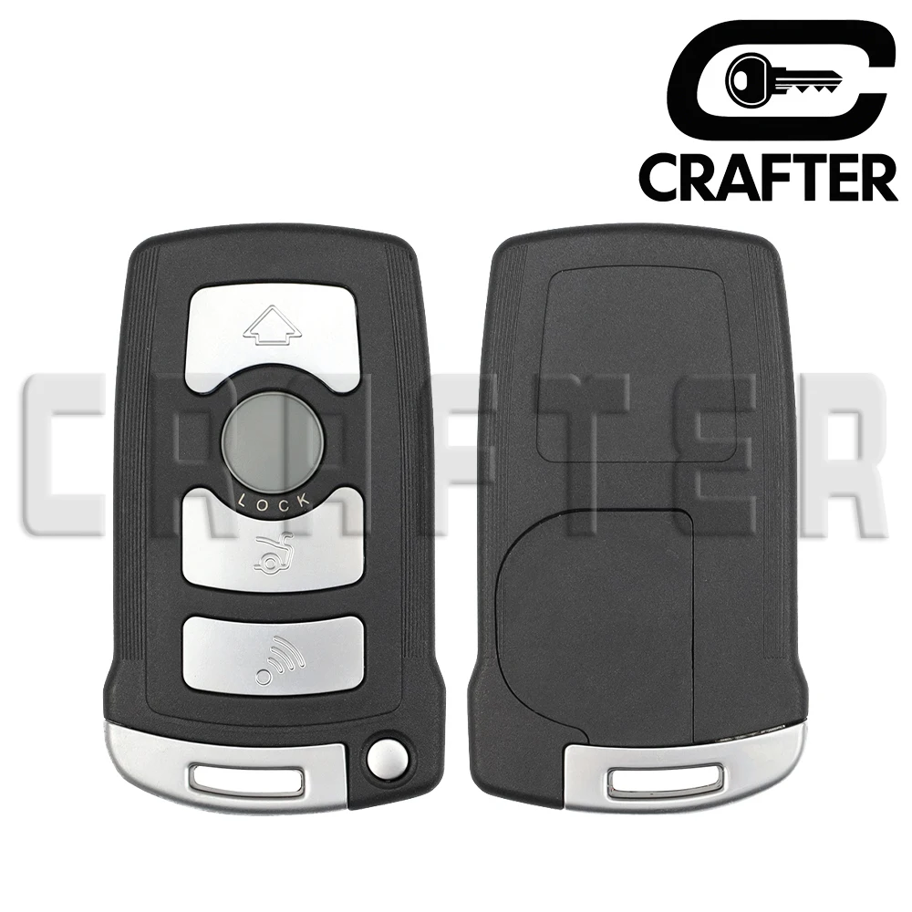 Key Crafters BMW 7 LX8766S Remote Car Key 315/433/868MHz ID46 PCF7945 Compatible with BMW 730 740 745i CAS1 System