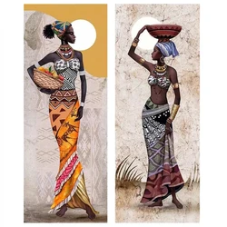 5D Full DIY Diamond Painting Kit Portrait Diamond Embroidery Cross Stitch African Woman Rhinestones Mosaic Decor For Home Art