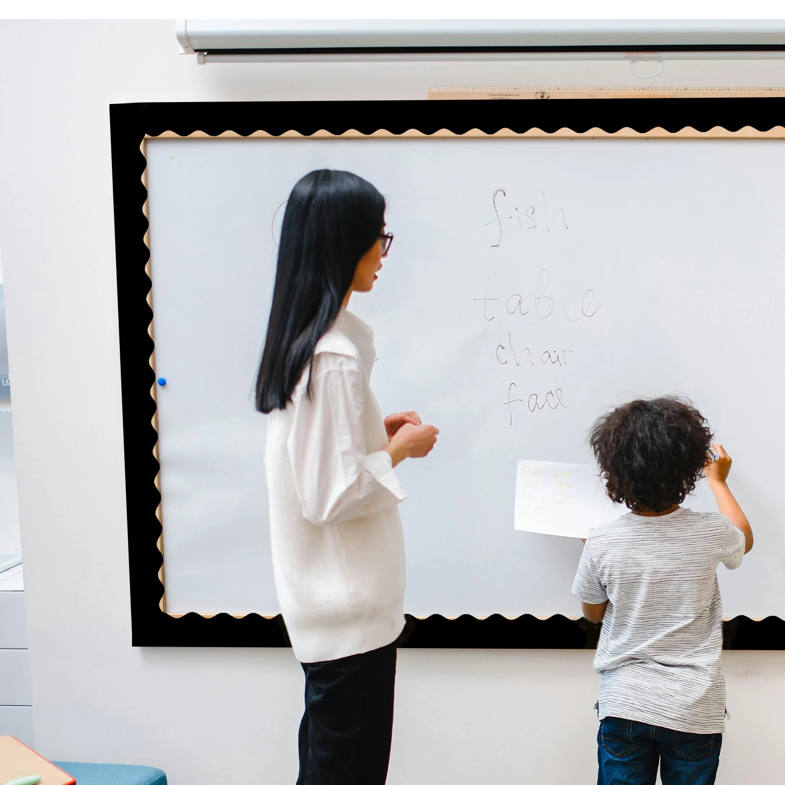

Water Proof Bulletin Board Border Sticker Classroom Decor Display Borders Non Adhesive Easy Installation Versatile Size Long