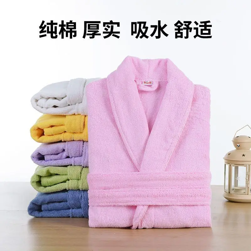 

Women's Terry Bath White Bathrobe, Hotel Robe, Sauna and Swimming Pool, Soft Cotton Terry Robe, Large Size, Long Bath Robe for M