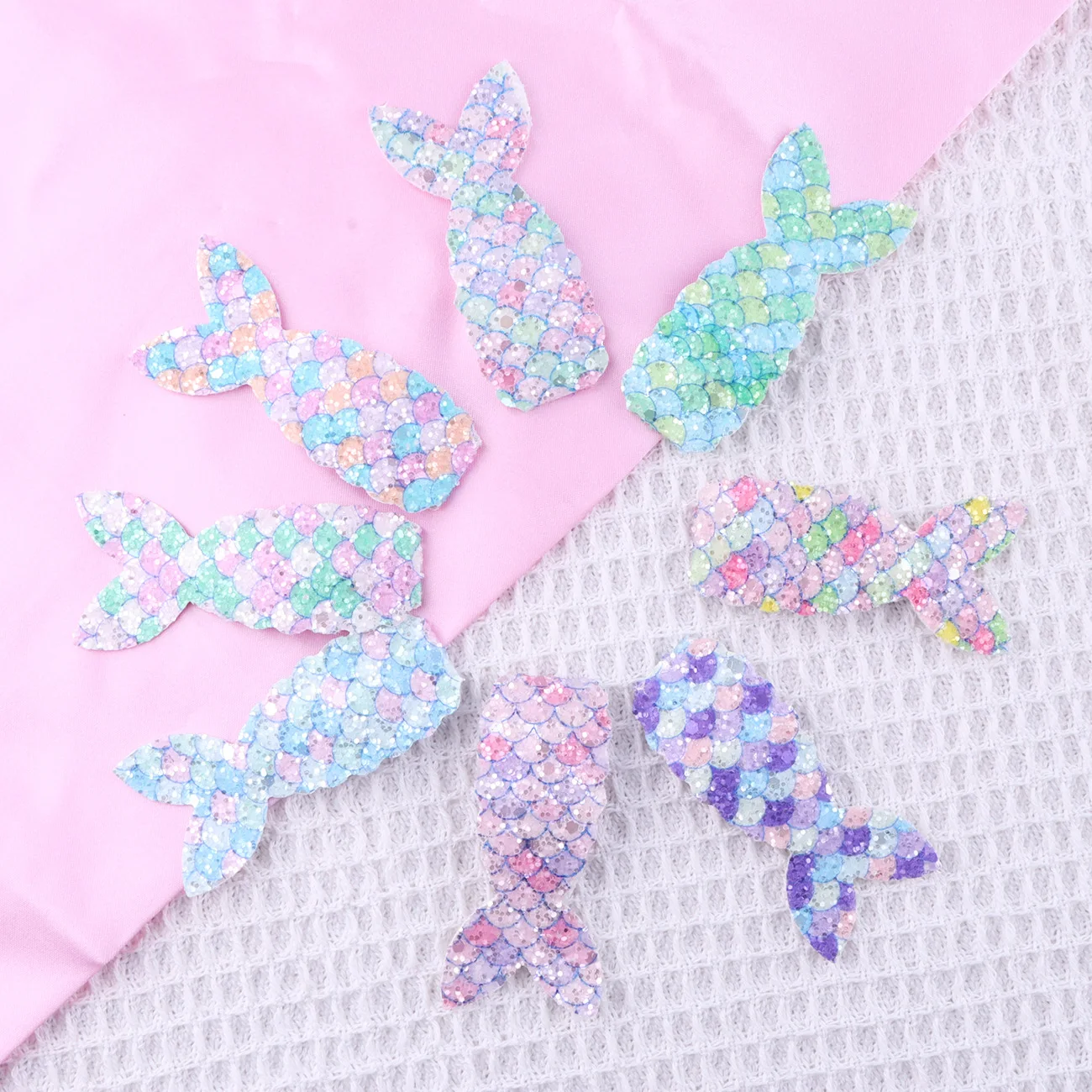 8 stücke Glitzer Meerjungfrau Haars pangen für Mädchen Prinzessin Haars pangen Metall Haarnadeln für Baby Kleinkinder Alligator Clips Haarschmuck – Detail 4