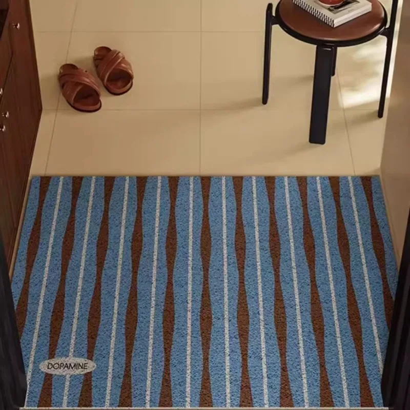 Horney non-slip and dirt-resistant silk ring floor mat 2024 new high-end leave-in thickened door mat can be cut