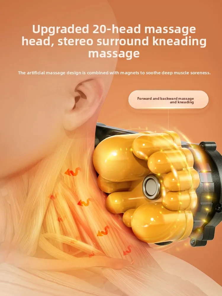 Electric Kneading Full Body Massage Pillow Lumbar Cushion Cervical Shoulder Waist Back Chinese Gift - view 3