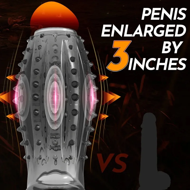 DUBNIY غطاء القضيب للرجال سكوك مع حزام مثير تسوق بيني خواتم الكبار لوازم تأخير القذف القضيب كم للرجل 18