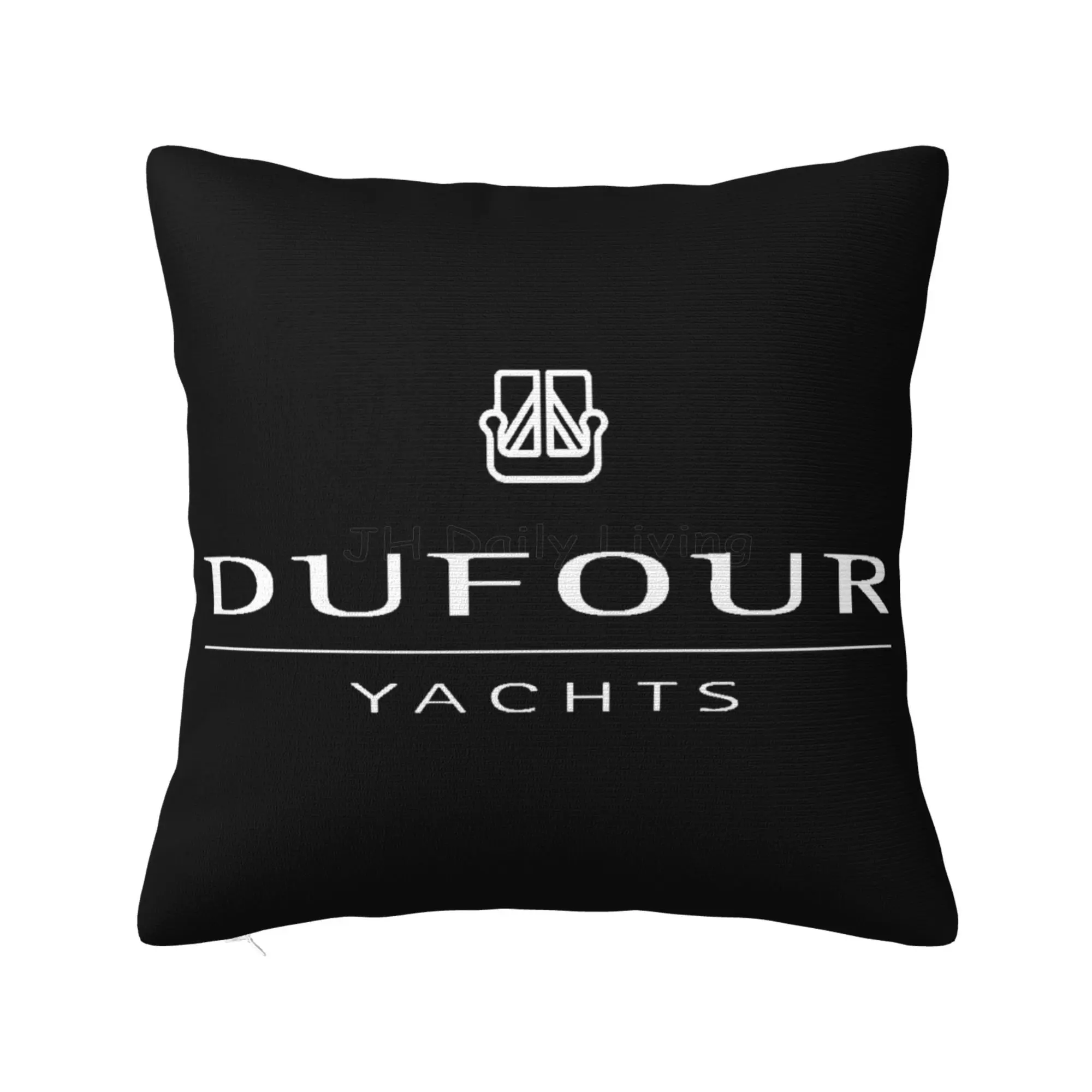 Dufour Yachts-funda de almohada cuadrada de 45x45cm, cubierta de cojín de poliéster, suave y acogedora, para el hogar, sofá cama