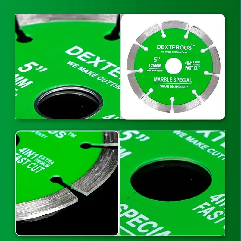 1PC Diamond Saw BIade Dry Cutting Disc Porcelain Rock Slab For Stone Glass Marble Chamfering for Angle Grinder Cutting Tools