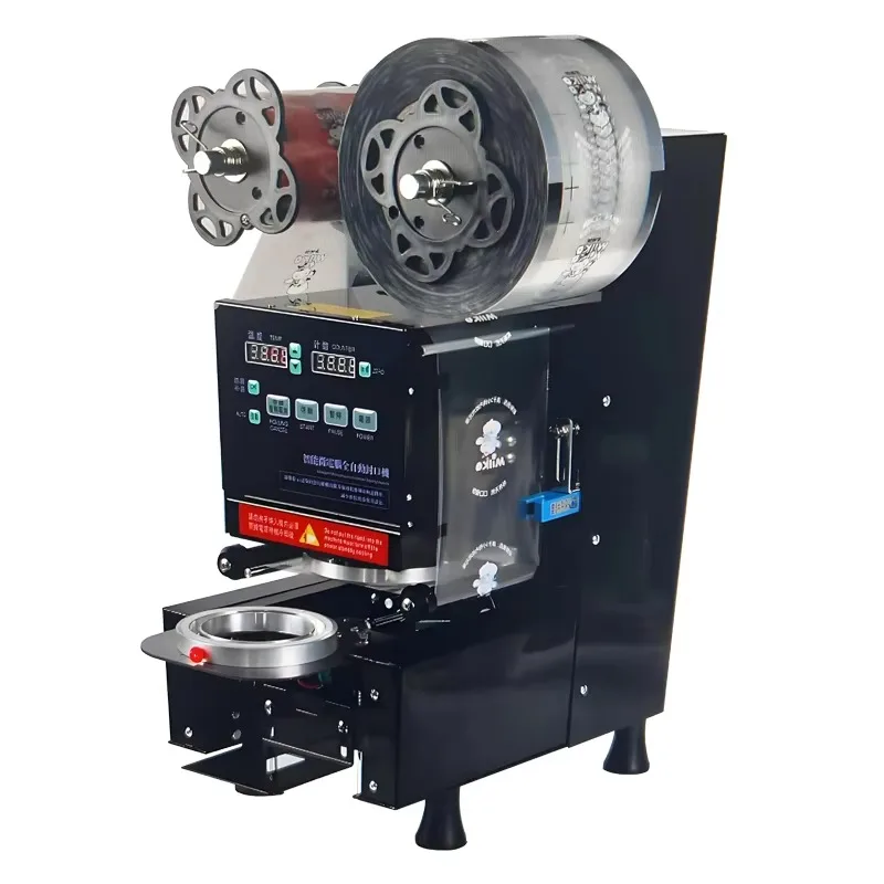 

Commercial Catering Equipment Automatic 90 95mm Coffee Drink Foam Tea Sealer Plastic Cup Sealing Machine